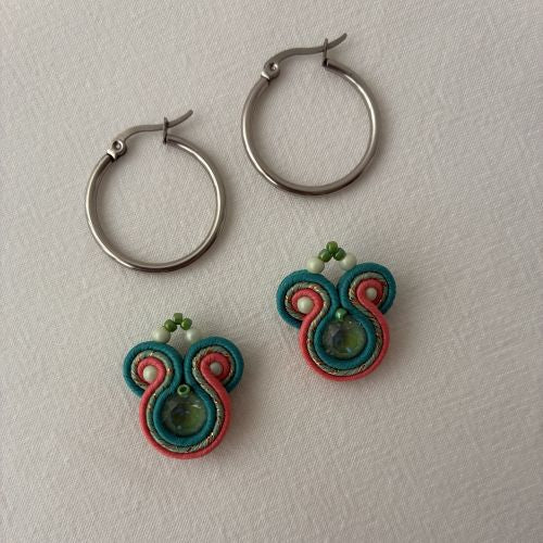 Pendientes Marina con cierre de aro